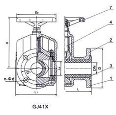 GJ(6,9)41X手動(dòng)管夾閥
